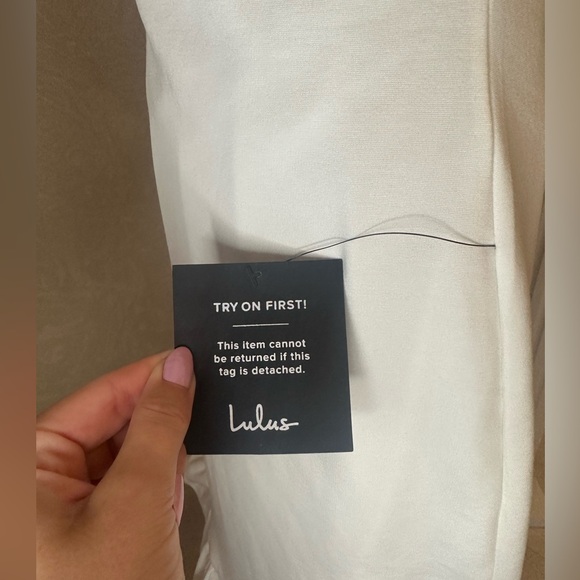 Lulu’s White Ruffled Bodycon Mini Dress - Picture 5 of 5